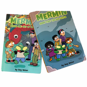 Mermin Book One Two Graphic Novel Set by Author Joey Weiser School Class Preteen